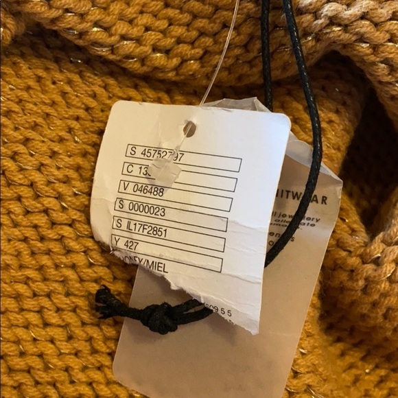 Somedays‎ Lovin gold metallic sweater dress small NWT - Picture 10 of 13